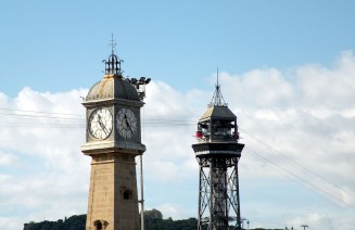 Imatge de la Torre del Rellotge de la Barceloneta