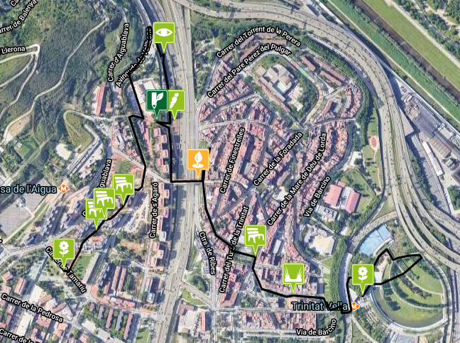 Mapa BCN+Sostenible: Corredor Verd Zona Nord