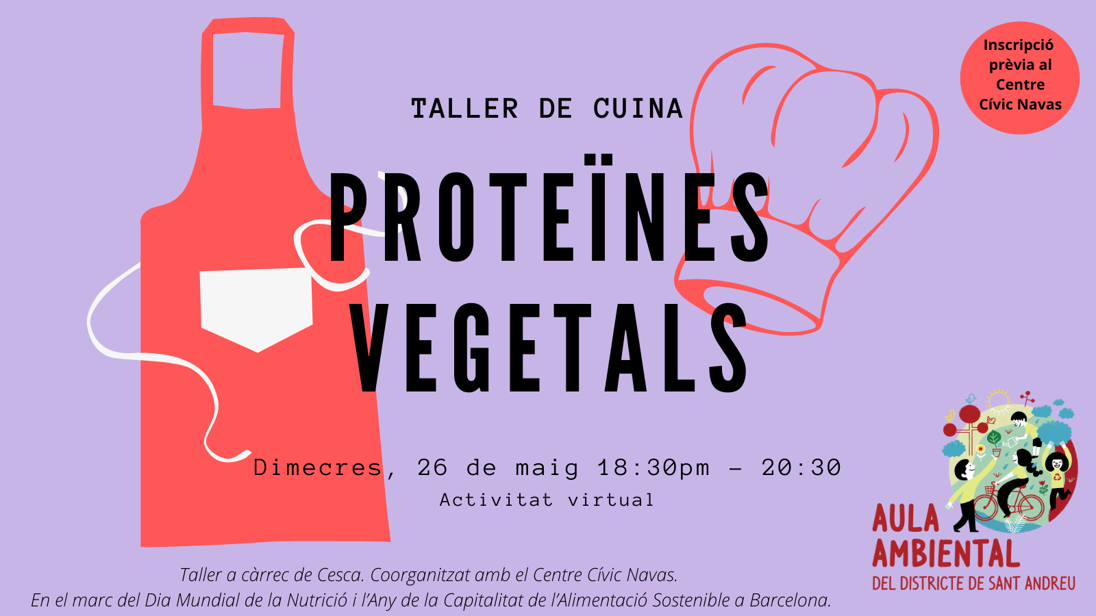 Taller de cuina: proteïnes vegetals