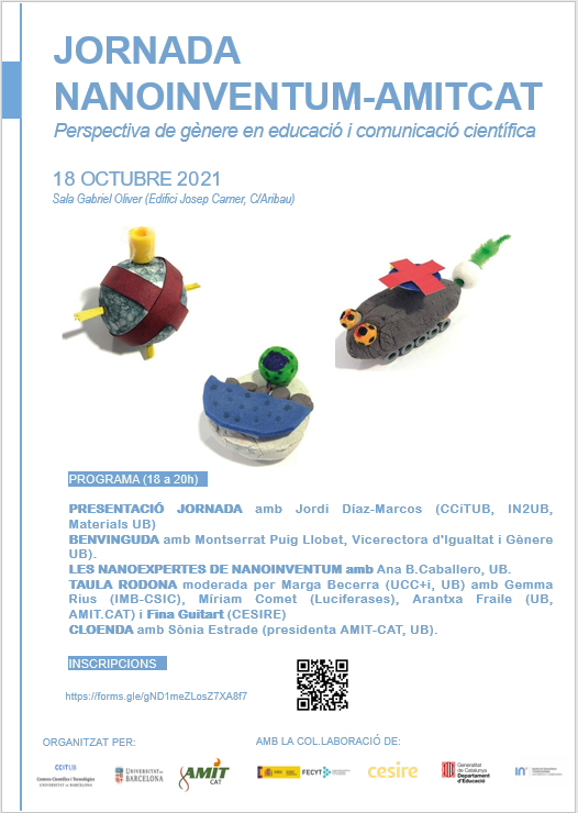 Jornada NanoiIventum-AMITCAT - Perspectiva de gènere, comunicació científica i educació