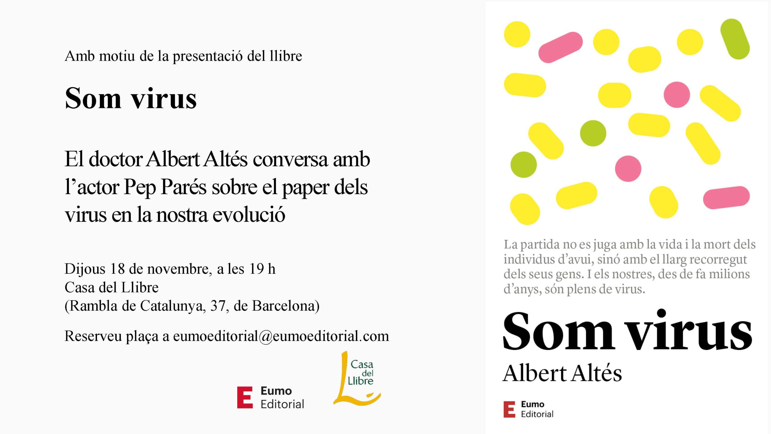 Presentació del llibre "Som virus" de Albert Altés