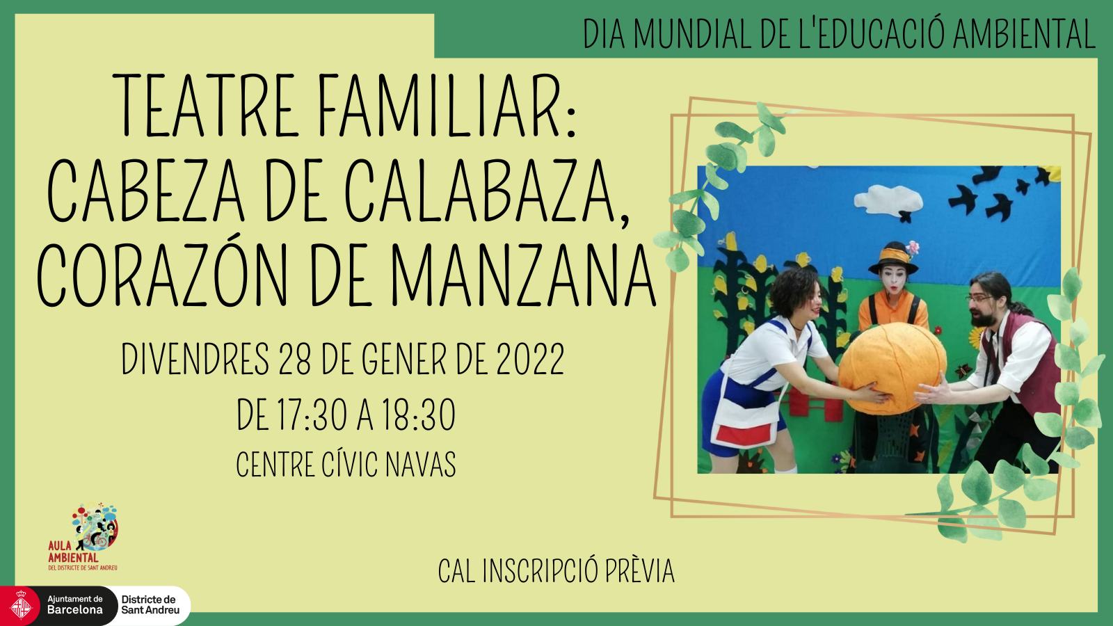 Teatre familiar: Cabeza de calabaza, corazón de manzana