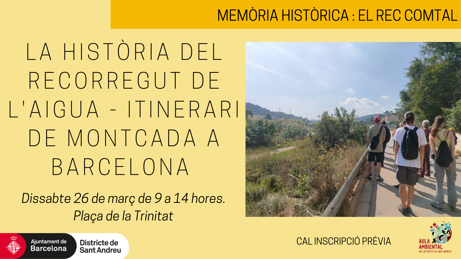 La història del recorregut de l’aigua - Itinerari de Montcada a Barcelona