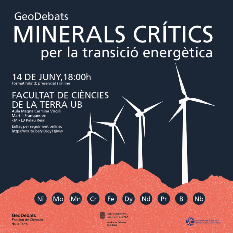 GeoDebats: Minerals crítics per la transició energètica