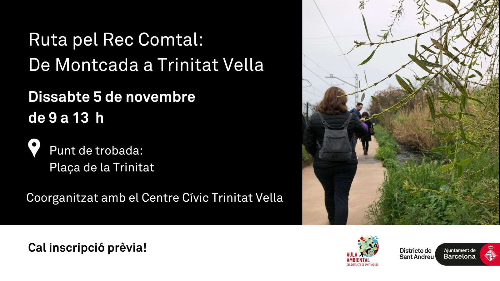 Ruta pel Rec Comtal: de Montcada a Trinitat Vella