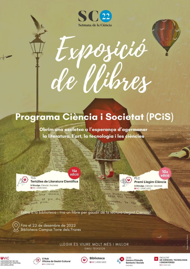 Exposició de llibres d’assaig i novel·les de ciència proposats en els projectes de les TLC i del PLC (SC22CAT)