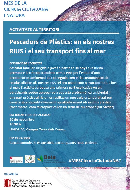 Pescadors de Plàstics: en els nostres rius i el seu transport fins al mar