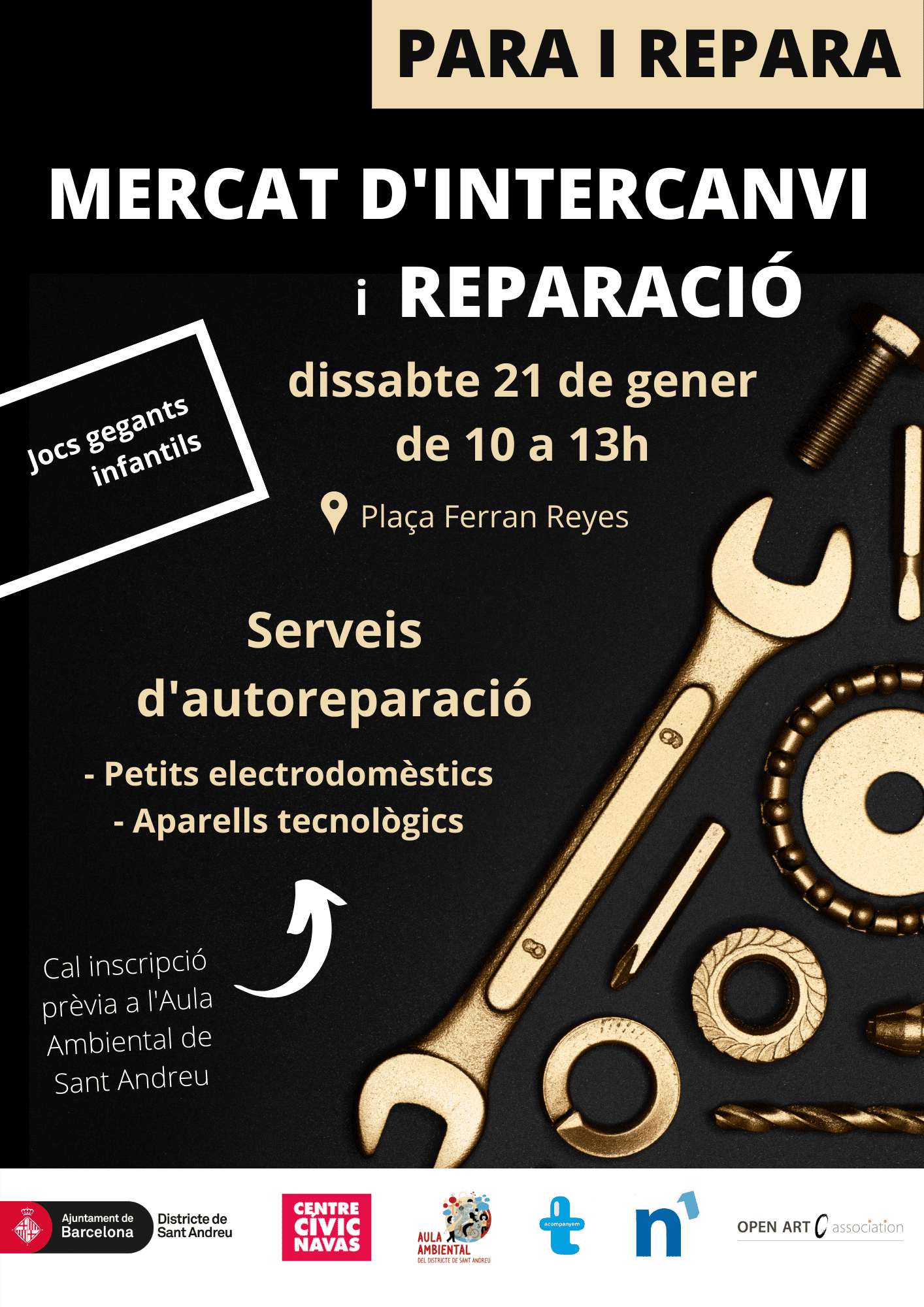 PARA i REPARA: Mercat  d’intercanvi i reparació