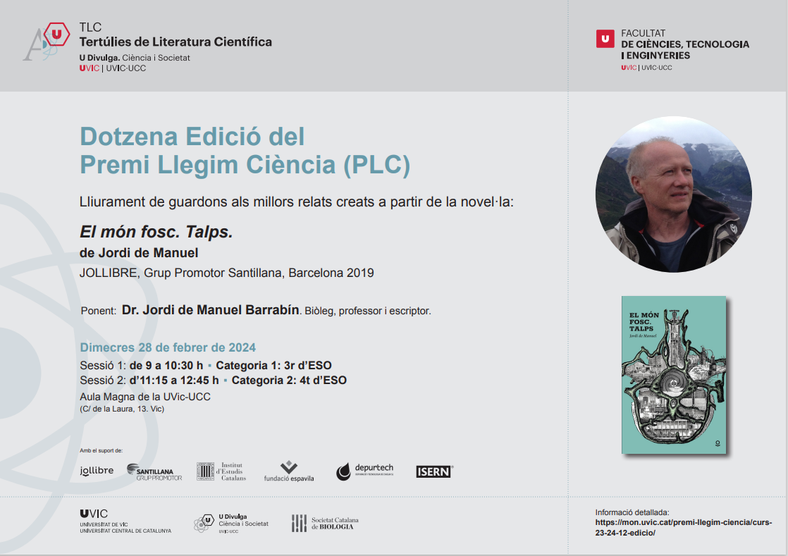 Dotzena Edició del Premi Llegim Ciència (PLC)