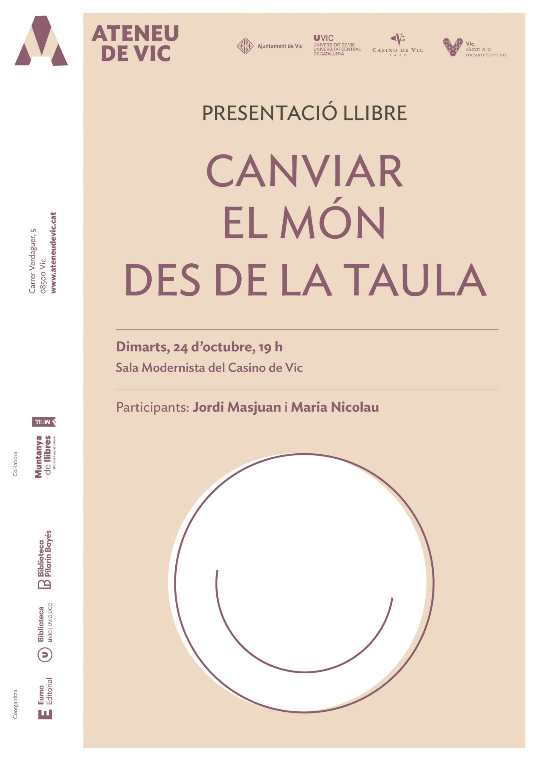 Presentació llibre: Canviar el món des de la taula