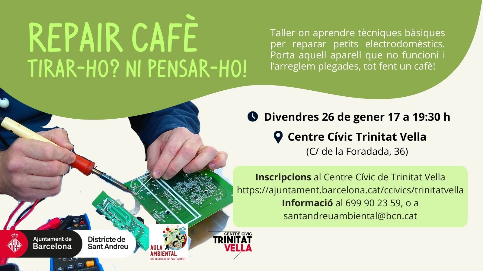 Repair Cafè: Tirar-ho? Ni pensar-ho!