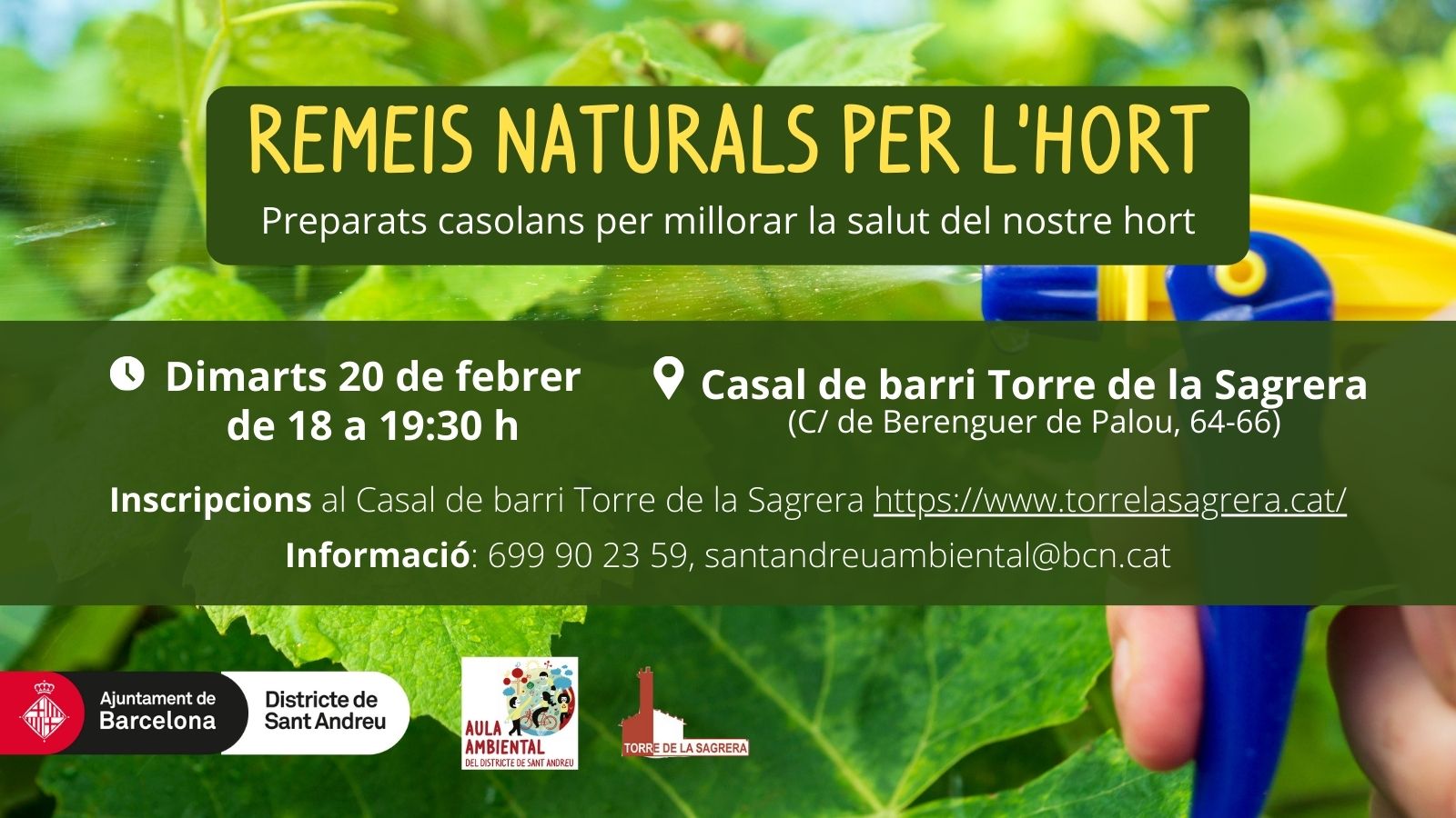 Remeis naturals per l’hort