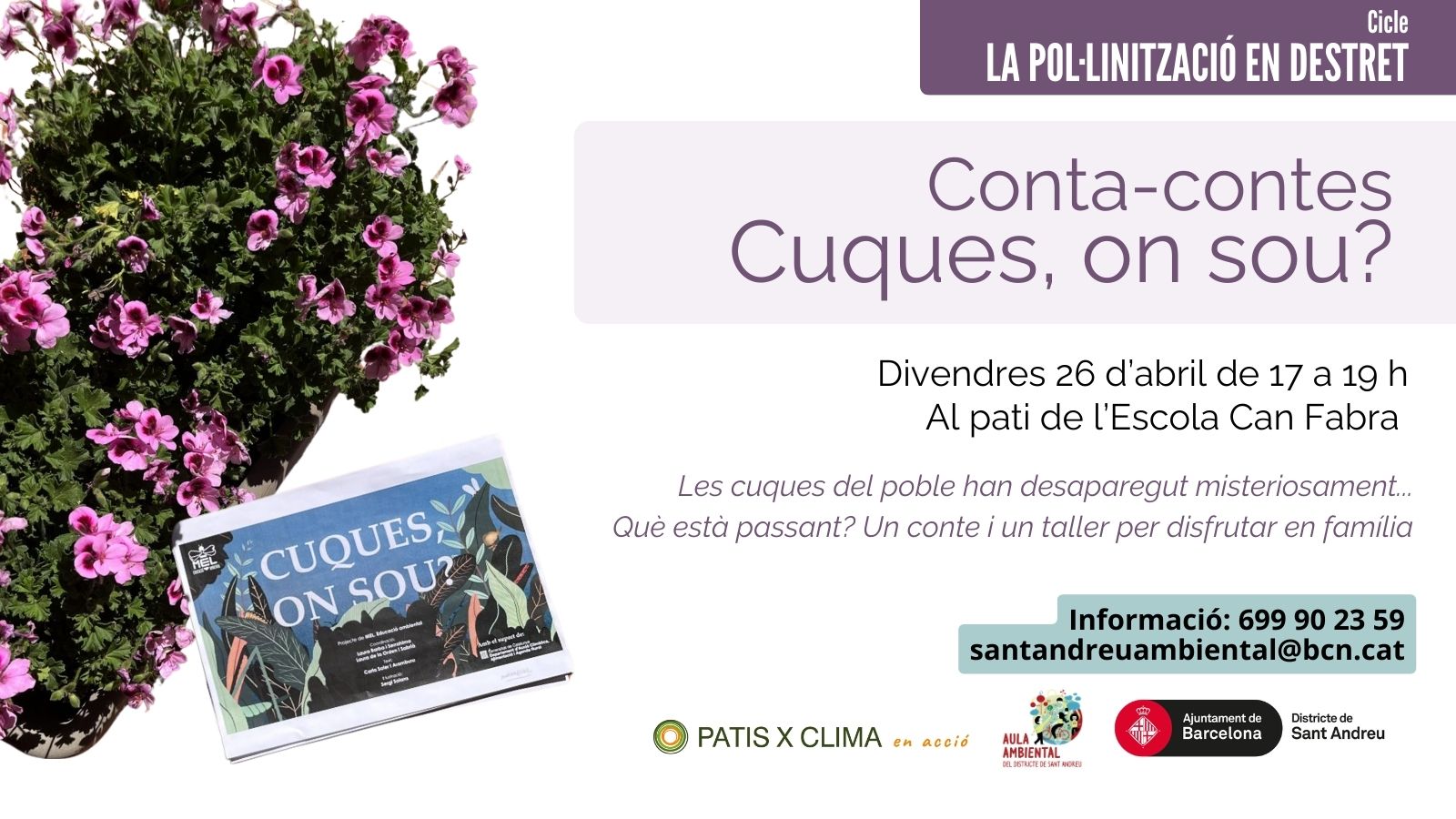 Conta-contes: Cuques, on sou?