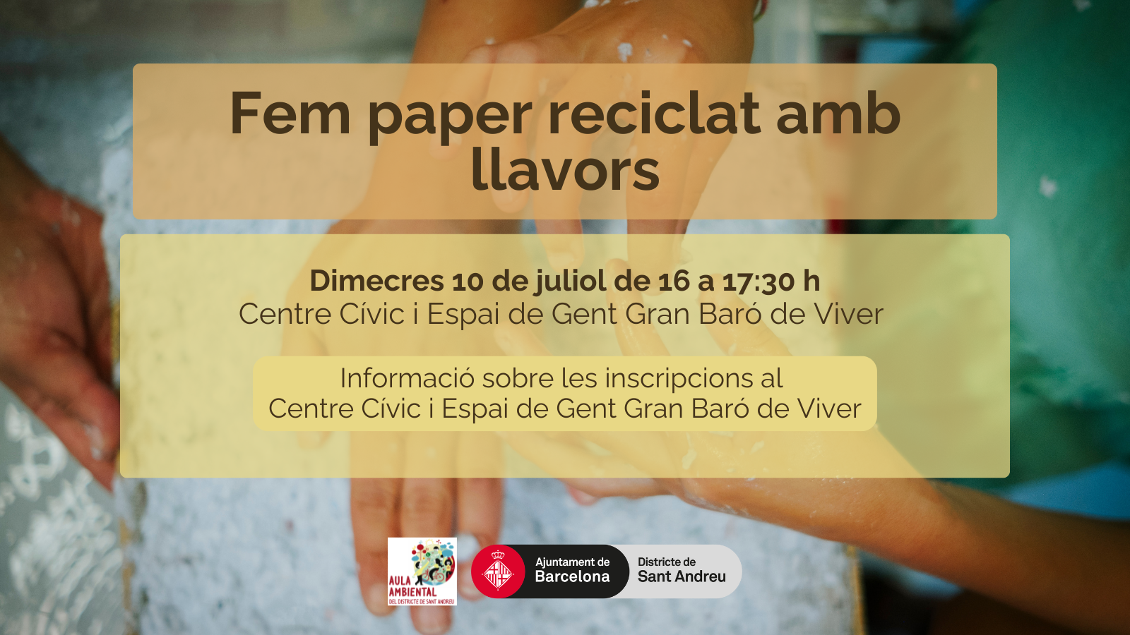 Fem paper reciclat amb llavors