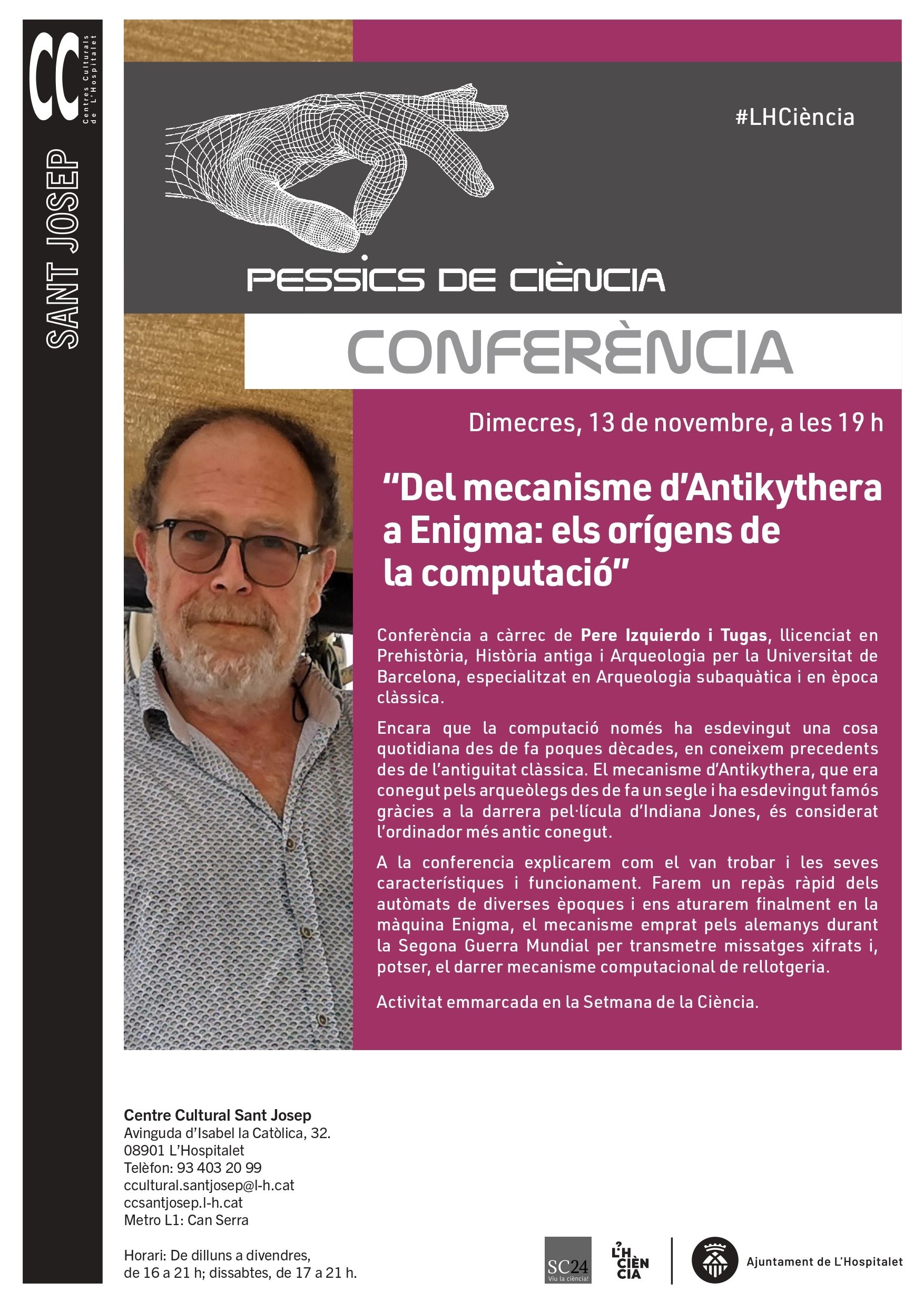 Conferència: Del mecanisme d'Antikythera a Enigma: els orígens de la computació