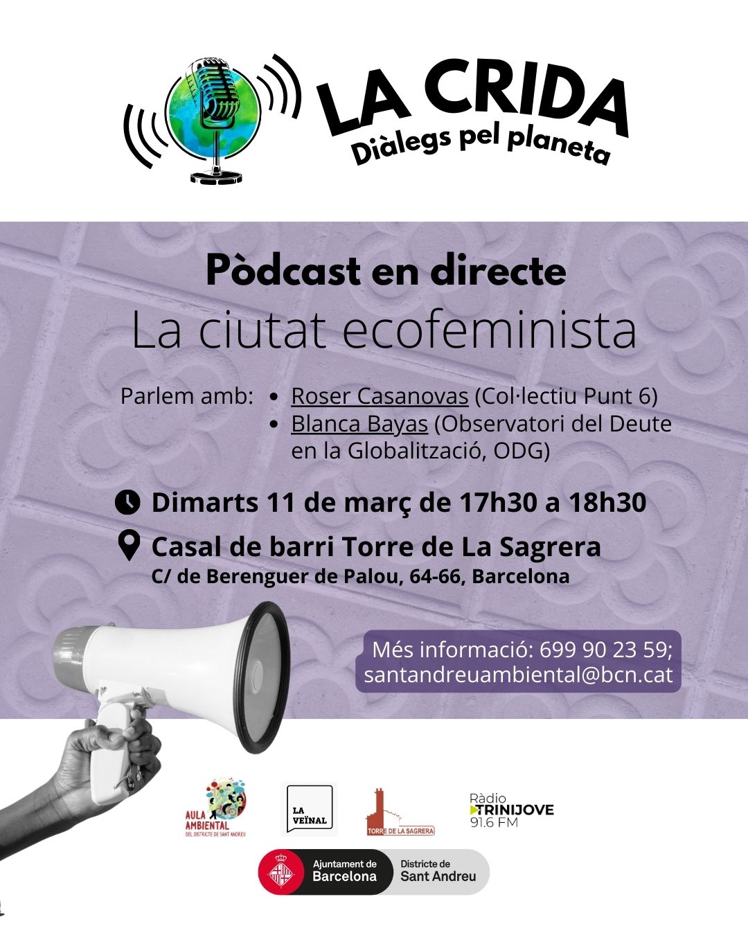 Podcast en directe - La ciutat ecofeminista